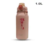 D.kadi Portable Travel Stainless Steel Water Bottle 1000ml - Pink-0