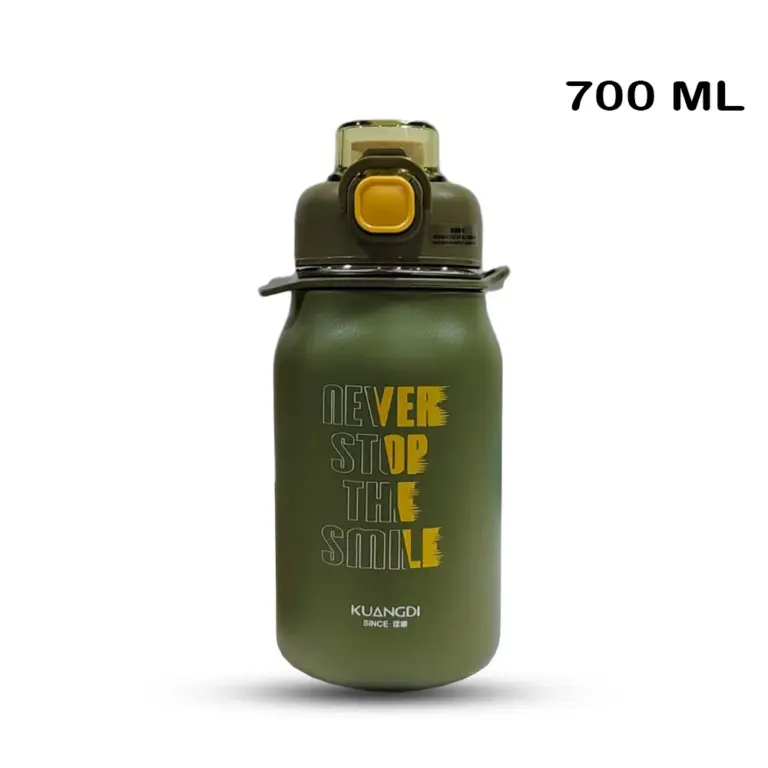 D.kadi Portable Travel Stainless Steel Water Bottle 700ml - Green-0