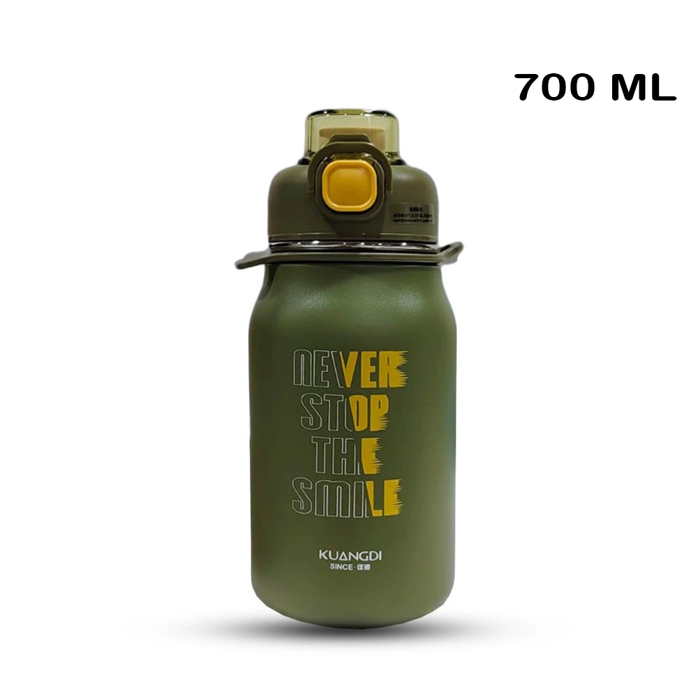 D.kadi Portable Travel Stainless Steel Water Bottle 700ml - Green-0 D.kadi Portable Travel Stainless Steel Water Bottle 700ml - Green-0