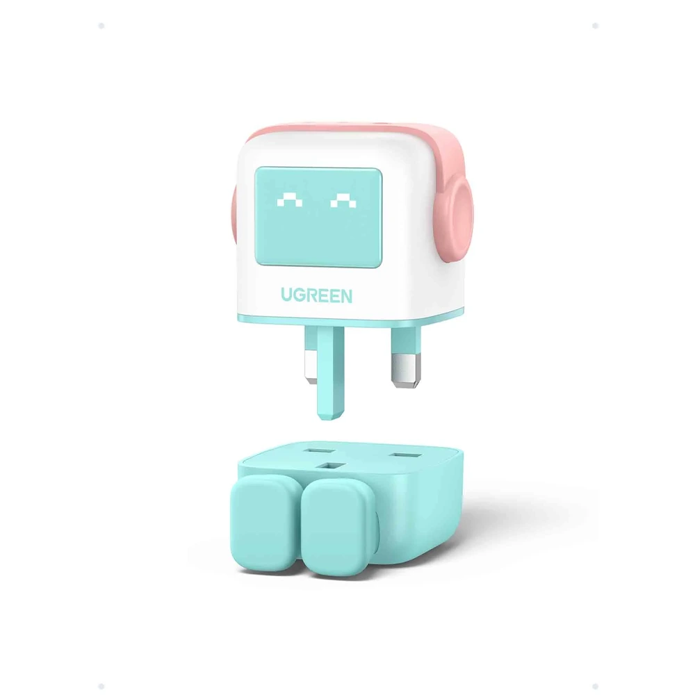 Ugreen Nexode 65w 3-port Gan Fast Charger - Pink Blue-129413 Ugreen Nexode 65w 3-port Gan Fast Charger - Pink Blue-129413