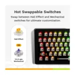 Glorious Gmmk 3 65% Prebuilt Wired Mechanical Gaming Keyboard - Black (Arabic Layout)-129367