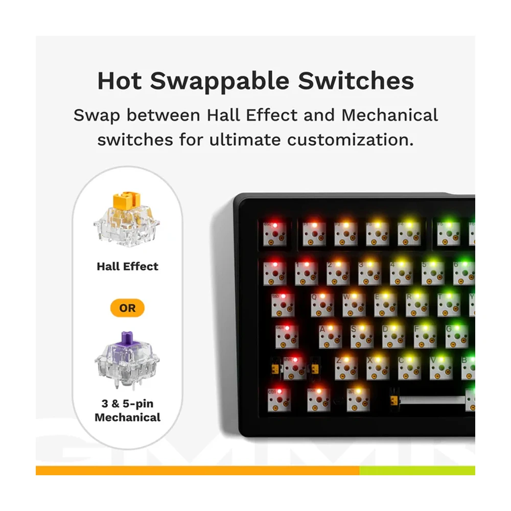 Glorious Gmmk 3 65% Prebuilt Wired Mechanical Gaming Keyboard - Black (Arabic Layout)-129367 Glorious Gmmk 3 65% Prebuilt Wired Mechanical Gaming Keyboard - Black (Arabic Layout)-129367