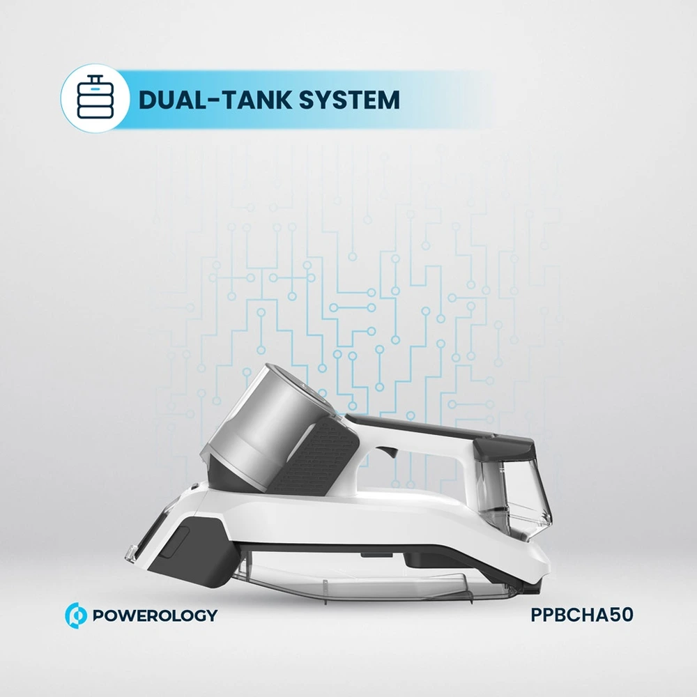 Powerology Cordless Spot Cleaner - White-129579 Powerology Cordless Spot Cleaner - White-129579