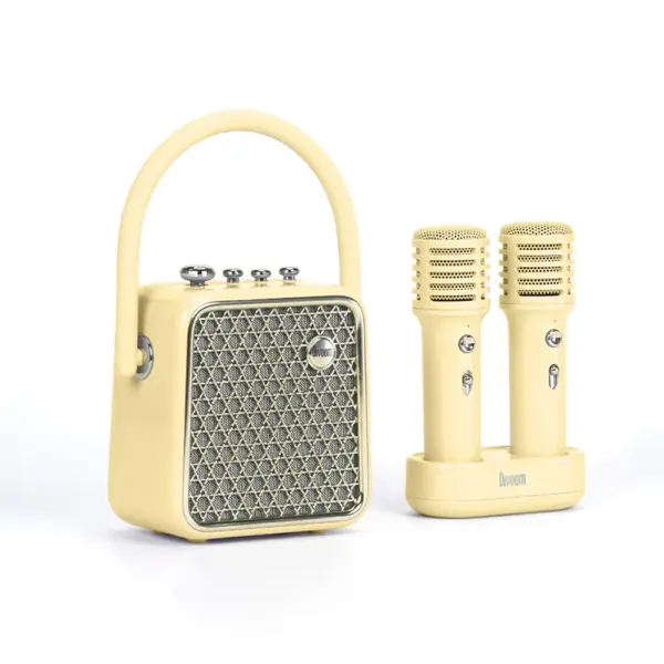 Divoom Songbird Se Portable Bluetooth Speaker With Dual Microphone Karaoke Function - Yellow-0