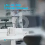 محطة باورولوجي 8 في 1، بنك طاقة لاسلكي 10000 مللي أمبير/ساعة، 120 واط - أبيض-131485