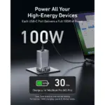 شاحن أنكر برايم (100W، 3 منافذ، GaN)-130958