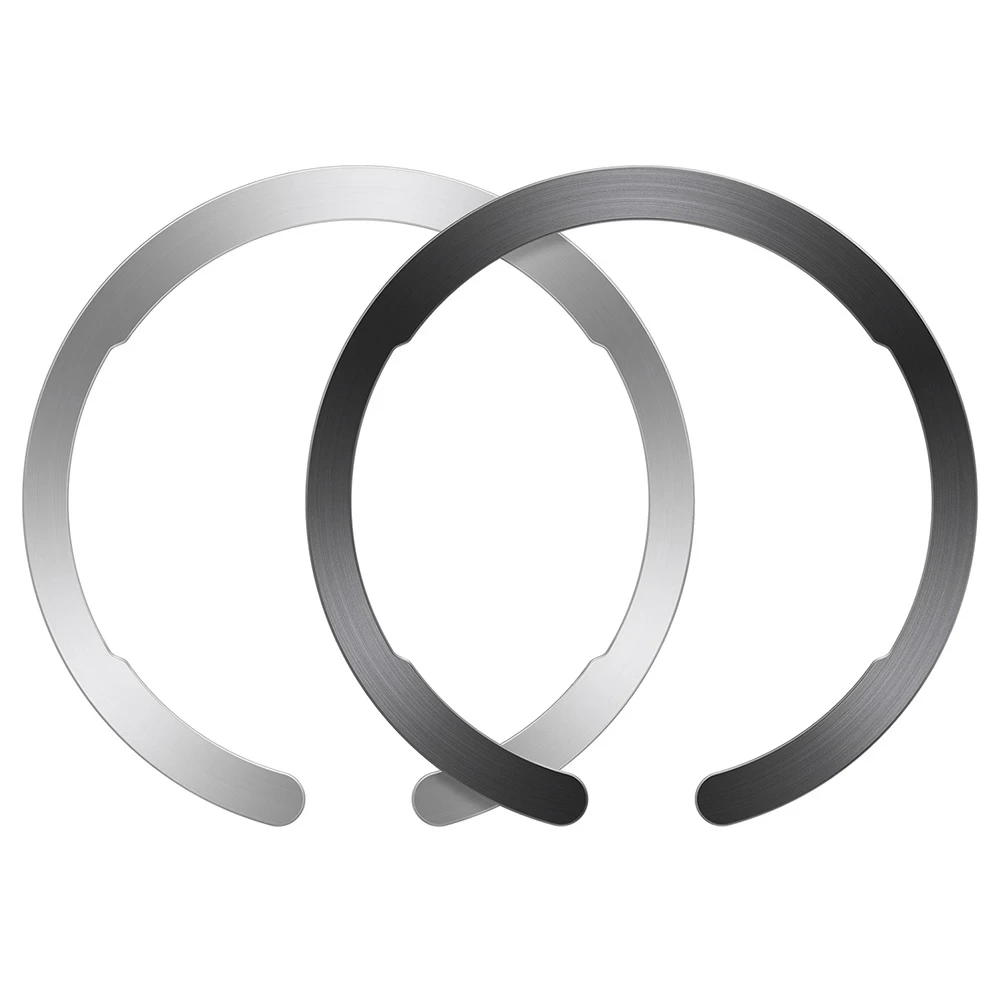Esr Halolock Universal Ring Magsafe Wireless Charging - 2pack - Black & Silver-0 Esr Halolock Universal Ring Magsafe Wireless Charging - 2pack - Black & Silver-0