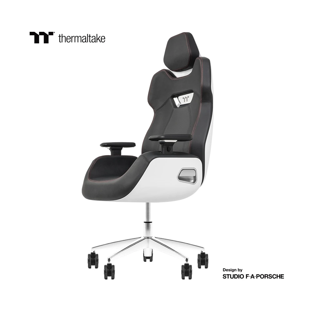 Thermaltake Argent E700 Real Leather Gaming Chair (Glacier White)-thumbnail Thermaltake Argent E700 Real Leather Gaming Chair (Glacier White)-thumbnail
