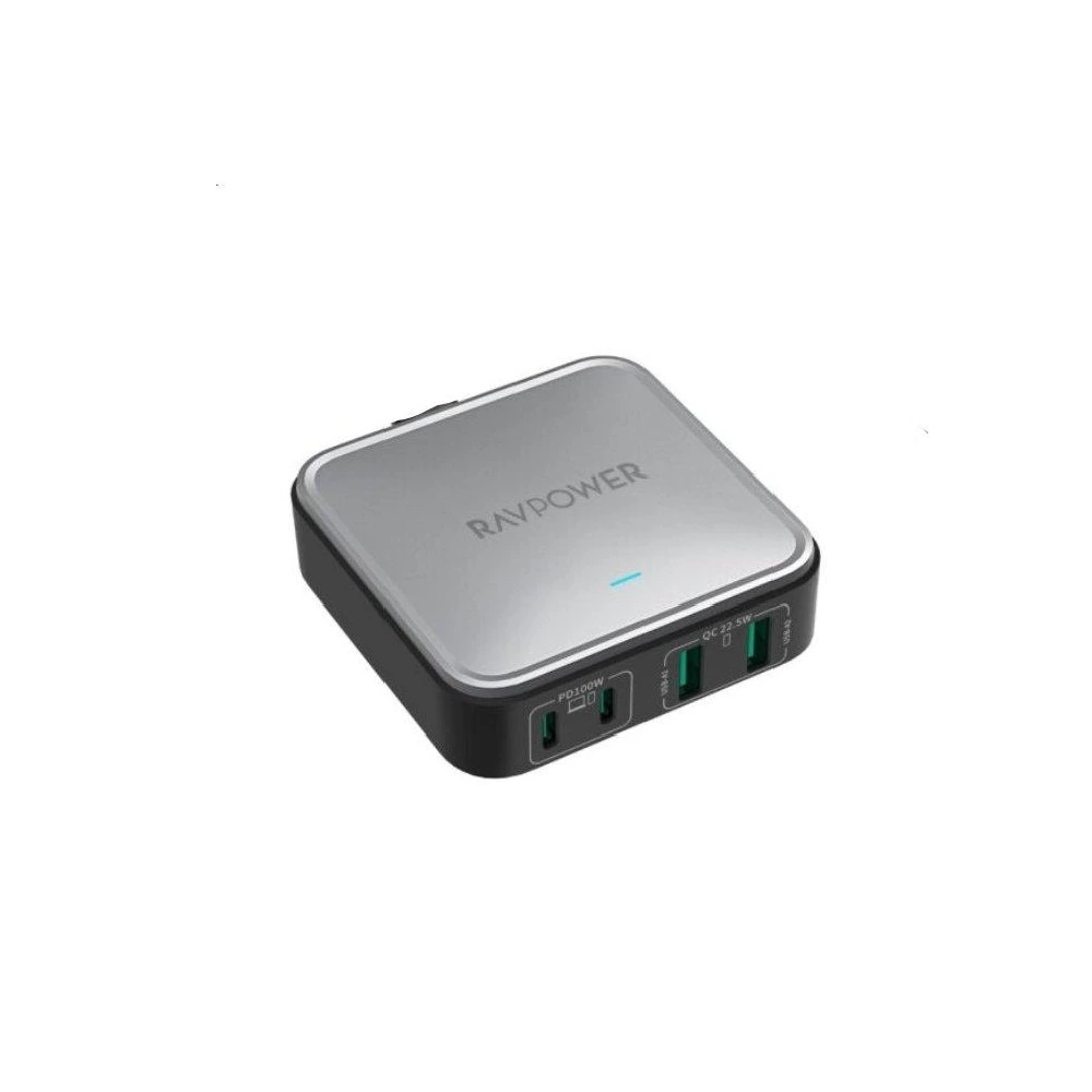 Ravpower 4-port Portable Desktop Charger, 100w, Rp-pc1042 - Black-130462 Ravpower 4-port Portable Desktop Charger, 100w, Rp-pc1042 - Black-130462