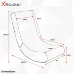 X Rocker Nintendo Video Rockers Princess Peach Power Up Gaming Chair-130637