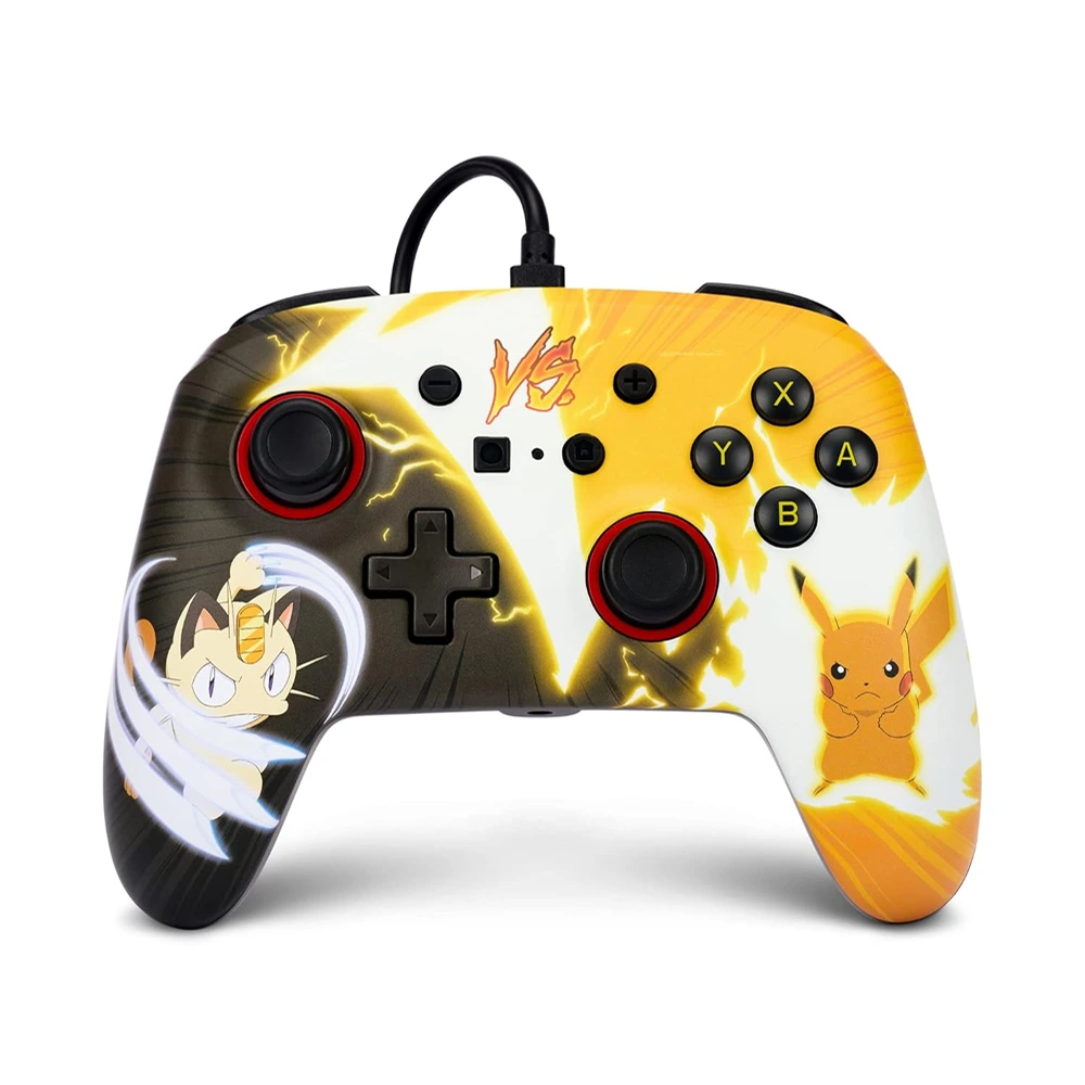 Powera Enhanced Wired Controller For Nintendo Switch - Pokémon: Pikachu Vs. Meowth-0 Powera Enhanced Wired Controller For Nintendo Switch - Pokémon: Pikachu Vs. Meowth-0