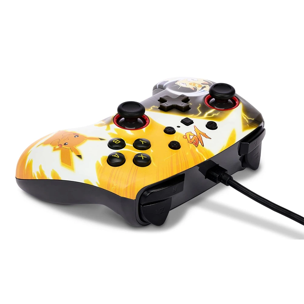 Powera Enhanced Wired Controller For Nintendo Switch - Pokémon: Pikachu Vs. Meowth-130654 Powera Enhanced Wired Controller For Nintendo Switch - Pokémon: Pikachu Vs. Meowth-130654