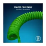 Razer Pbt Keycap + Coiled Cable Upgrade Set For Mechanical & Optical Gaming Keyboards - Green -129969