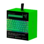 Razer Pbt Keycap + Coiled Cable Upgrade Set For Mechanical & Optical Gaming Keyboards - Green -129971