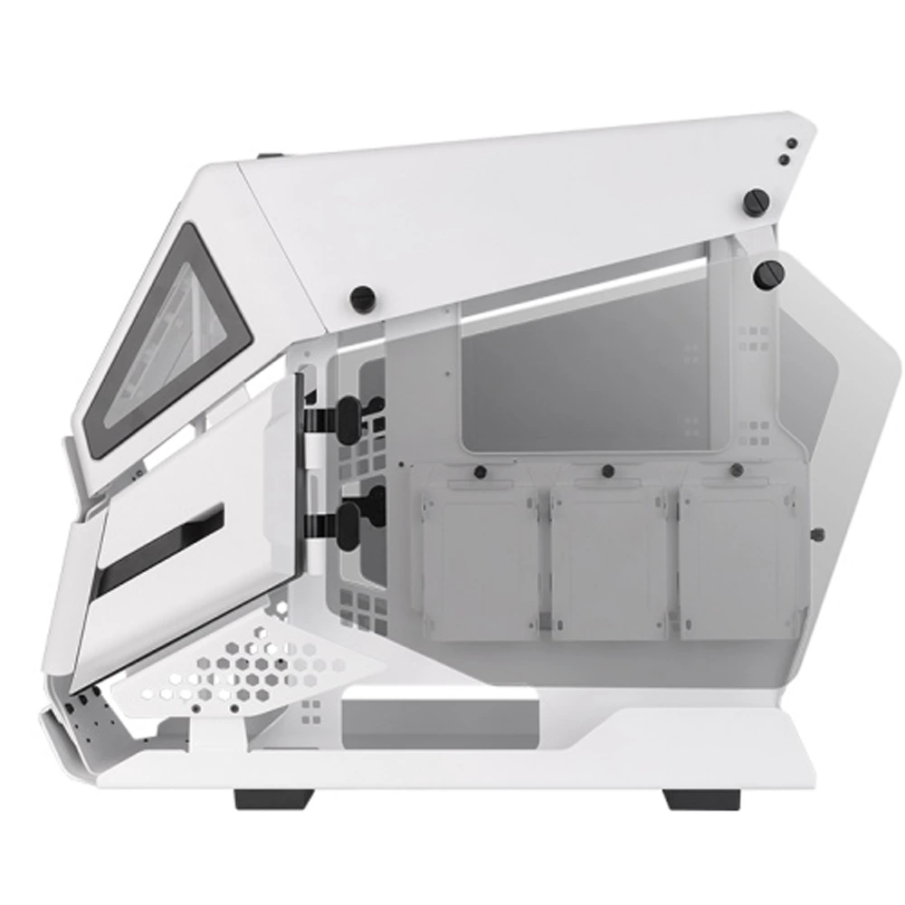 Thermaltake Aht 200 Tempered Glass Gaming Case - Snow Edition-130027 Thermaltake Aht 200 Tempered Glass Gaming Case - Snow Edition-130027