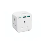Ravpower 3-port Charger With 3ac Port 20w - White-0