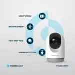 Powerology Indoor Ptz Smart Camera - White-130520