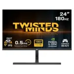 Twisted Minds Blaze Series 24-inch Flat Fhd,180hz, 0.5ms, Fast Ips, Hdr ,hdmi2.1 Gaming Monitor - Black-0