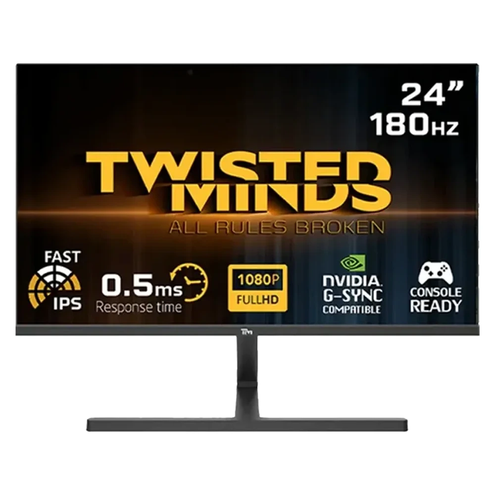 Twisted Minds Blaze Series 24-inch Flat Fhd,180hz, 0.5ms, Fast Ips, Hdr ,hdmi2.1 Gaming Monitor - Black-0 Twisted Minds Blaze Series 24-inch Flat Fhd,180hz, 0.5ms, Fast Ips, Hdr ,hdmi2.1 Gaming Monitor - Black-0