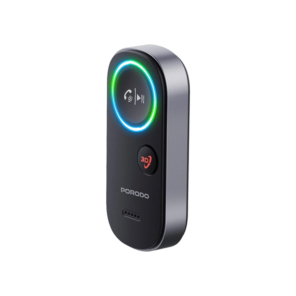 Porodo Wired To Wireless Bt Audio Transmitter - Black-130580 Porodo Wired To Wireless Bt Audio Transmitter - Black-130580