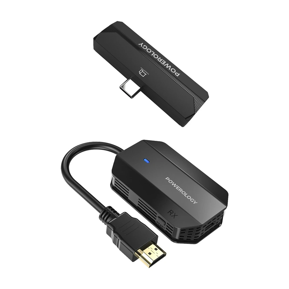 Powerology Wireless Hdmi Type-c Adapter Audio & Video-black-130608 Powerology Wireless Hdmi Type-c Adapter Audio & Video-black-130608