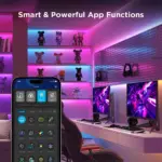 Govee Led Strip Light S, Rgbicw Technology, 64+ Scene Modes, Smart App Control, Transparent Protective Epoxy Coating, Ip67 Rated Protection - 10m -130675