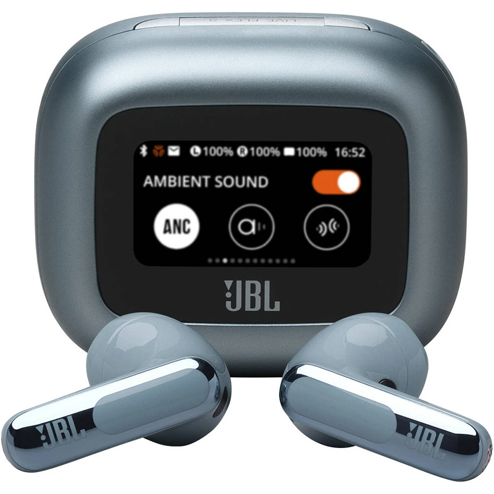 Jbl Live Flex 3 True Wireless Noise Cancelling Earbuds With Display - Blue-0 Jbl Live Flex 3 True Wireless Noise Cancelling Earbuds With Display - Blue-0