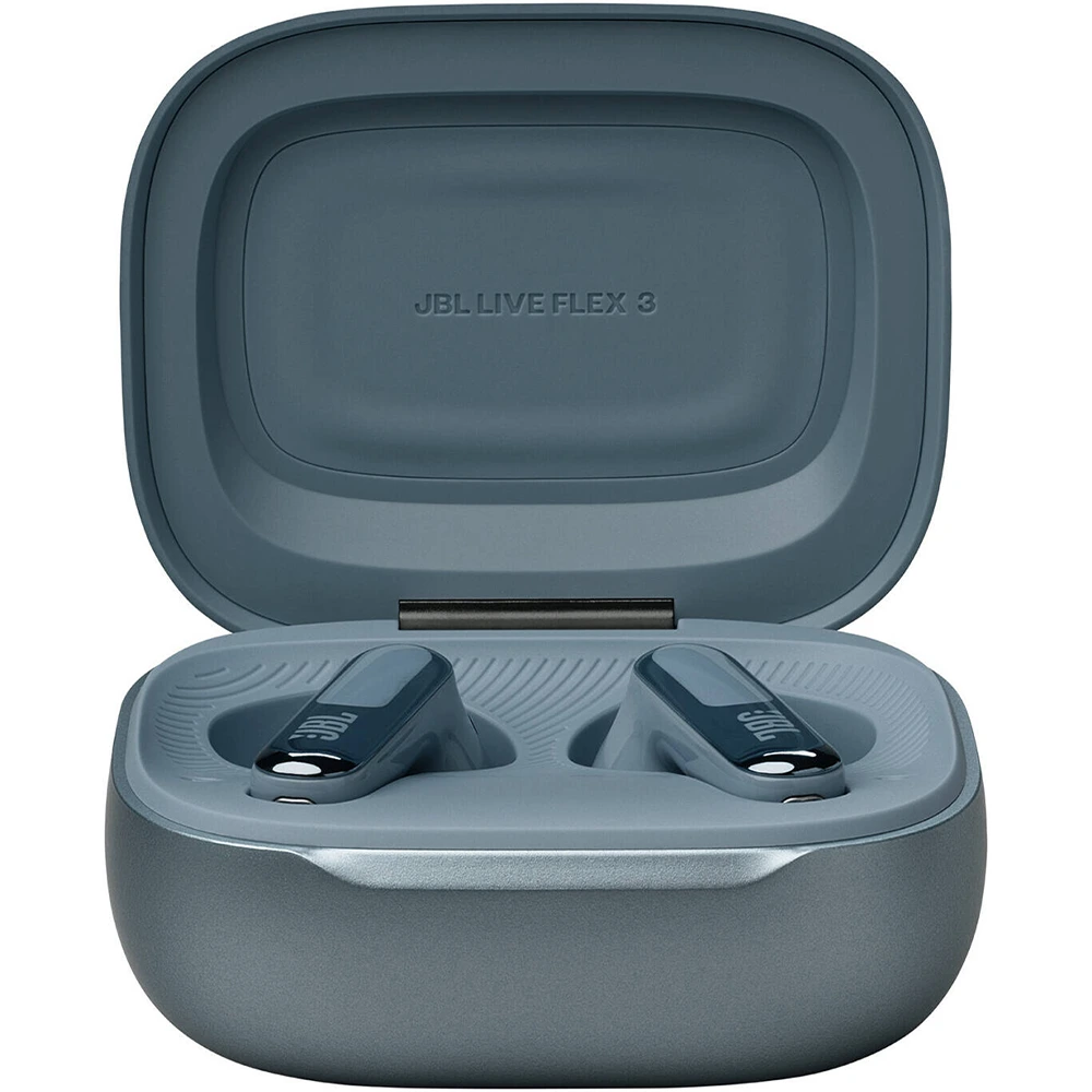 Jbl Live Flex 3 True Wireless Noise Cancelling Earbuds With Display - Blue-131742 Jbl Live Flex 3 True Wireless Noise Cancelling Earbuds With Display - Blue-131742