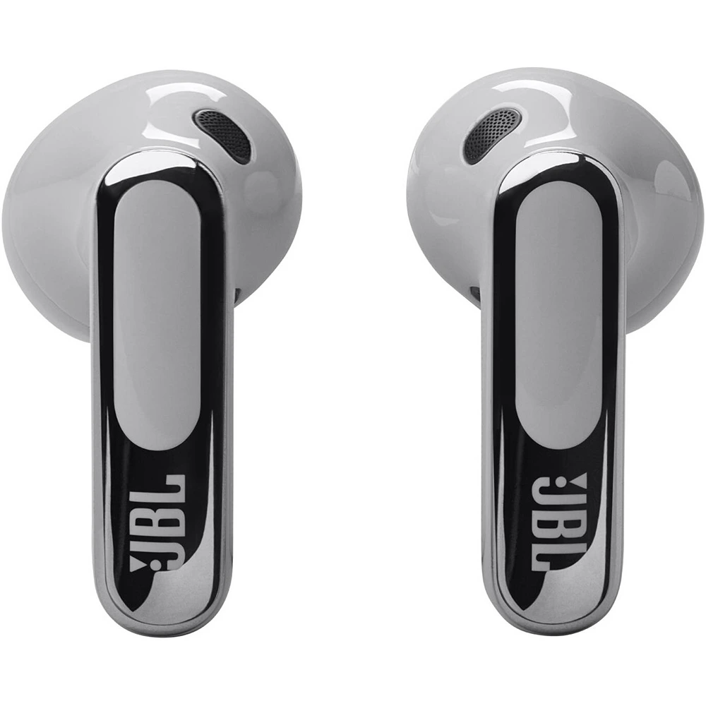 Jbl Live Flex 3 True Wireless Noise Cancelling Earbuds With Display - Silver-131758 Jbl Live Flex 3 True Wireless Noise Cancelling Earbuds With Display - Silver-131758