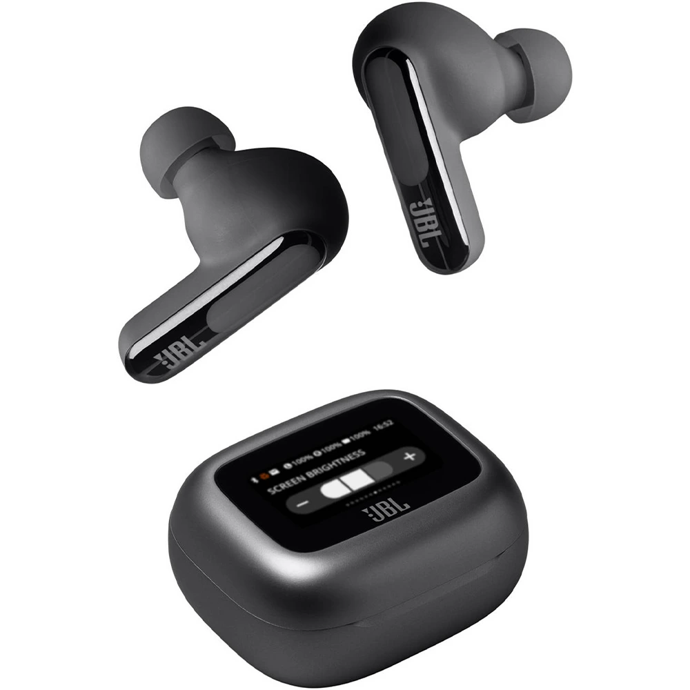 Jbl Live Beam 3 Noise Cancelling True Wireless Earbuds With Display - Black-131786 Jbl Live Beam 3 Noise Cancelling True Wireless Earbuds With Display - Black-131786
