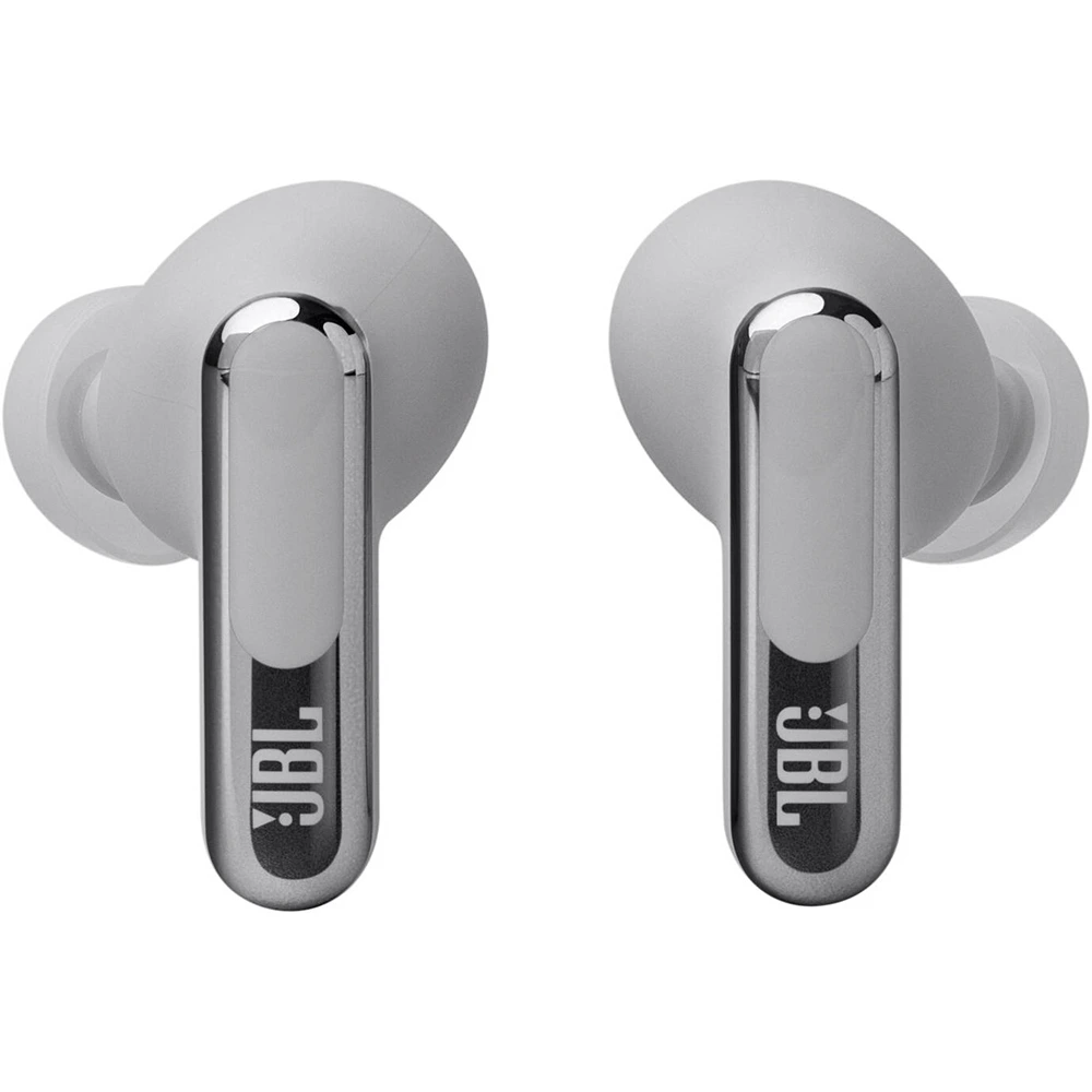 Jbl Live Beam 3 Noise Cancelling True Wireless Earbuds With Display - Silver-131801 Jbl Live Beam 3 Noise Cancelling True Wireless Earbuds With Display - Silver-131801