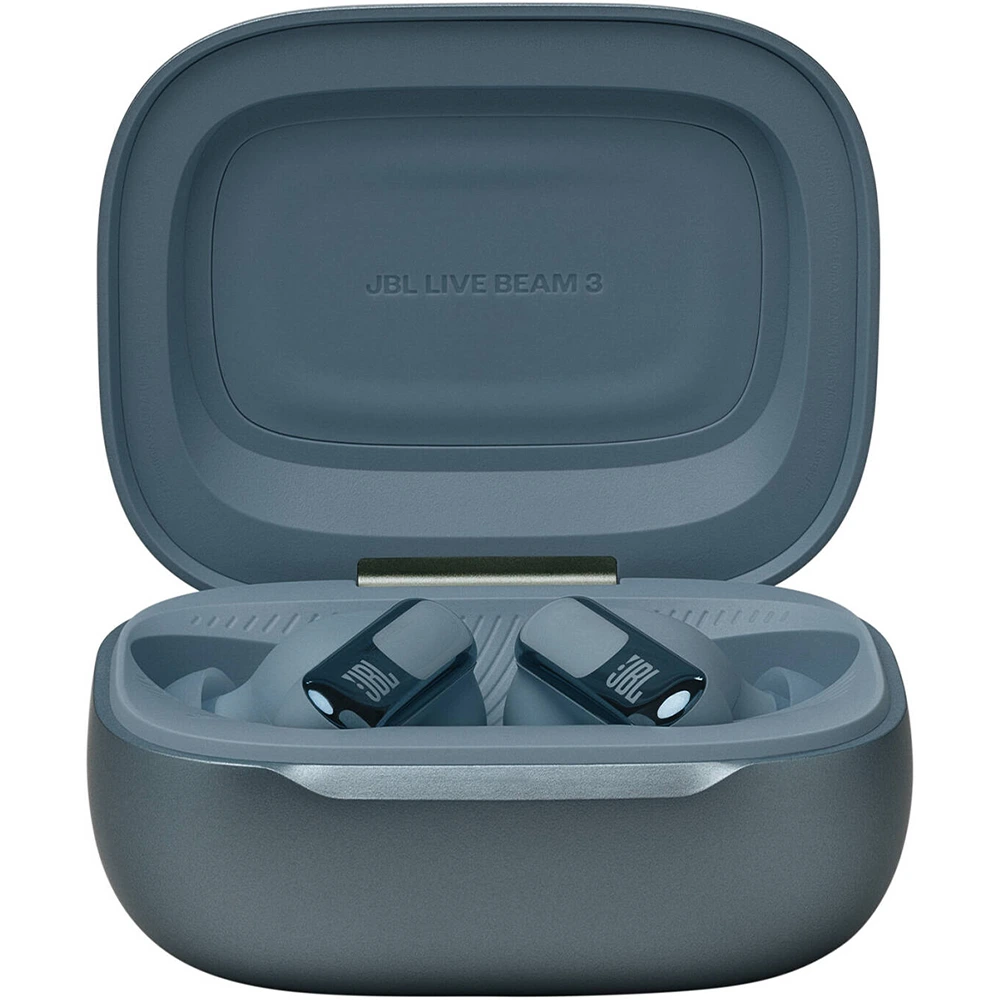 Jbl Live Beam 3 Noise Cancelling True Wireless Earbuds With Display - Blue-131811 Jbl Live Beam 3 Noise Cancelling True Wireless Earbuds With Display - Blue-131811