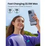 بنك طاقة يوغرين نيكسود بسعة 5000 مللي أمبير/ساعة مع شاحن بقوة 20 وات وموصل USB-C مدمج - 132090