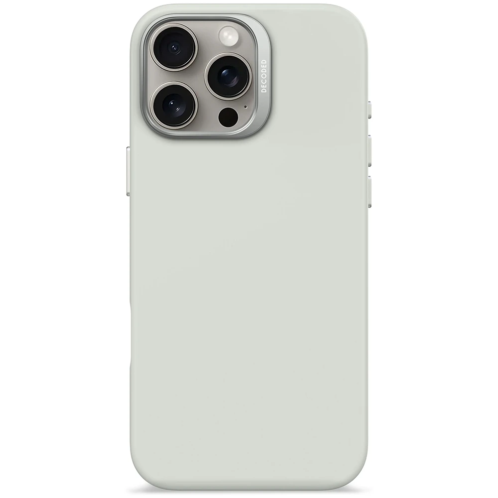 Decoded Silicone Antimicrobial Case For Iphone 16 Pro Max - Stone Grey-0 Decoded Silicone Antimicrobial Case For Iphone 16 Pro Max - Stone Grey-0