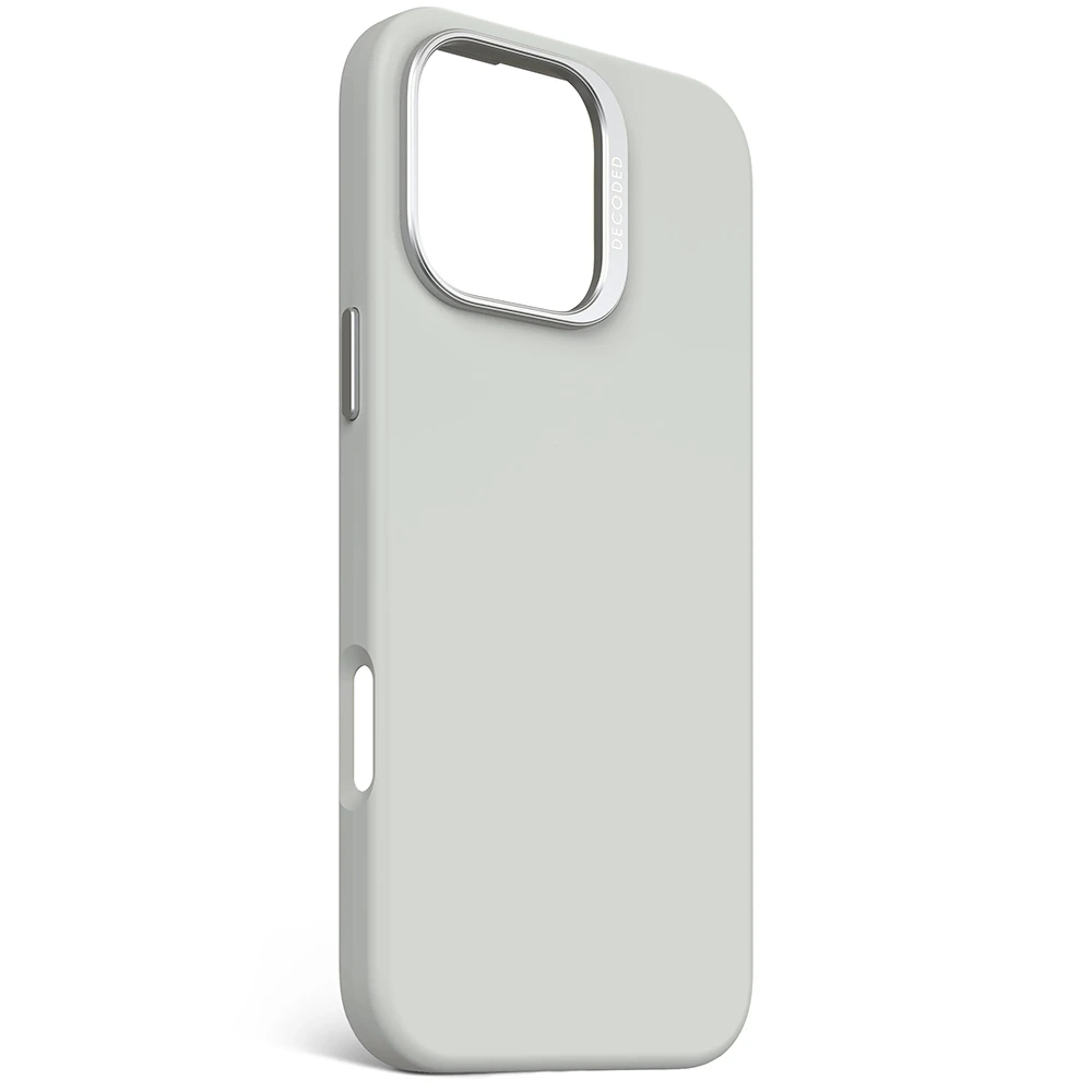 Decoded Silicone Antimicrobial Case For Iphone 16 Pro Max - Stone Grey-132114 Decoded Silicone Antimicrobial Case For Iphone 16 Pro Max - Stone Grey-132114