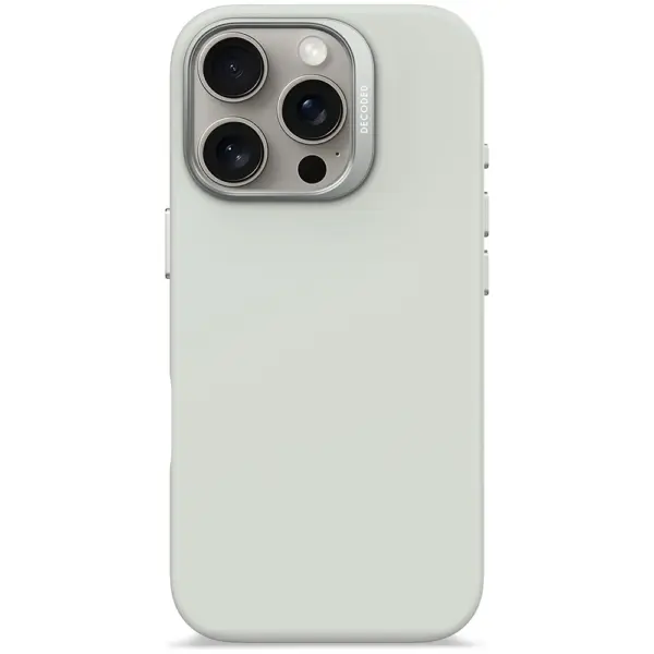 Decoded Silicone Antimicrobial Case For Iphone 16 Pro - Stone Grey-0