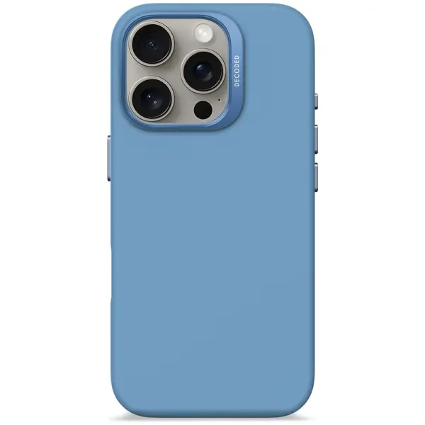 Decoded Silicone Antimicrobial Case For Iphone 16 Pro - Air Blue-0