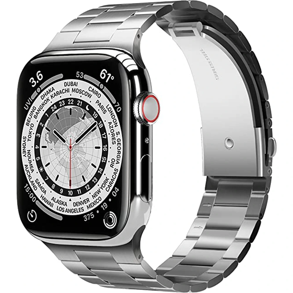 Elago Apple Watch 42/44/45mm Ultra Metal Band - Silver-0 Elago Apple Watch 42/44/45mm Ultra Metal Band - Silver-0