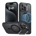 Esr Iphone 16 Pro Max Classic Hybrid Case With Stash Stand - Frosted Black-0
