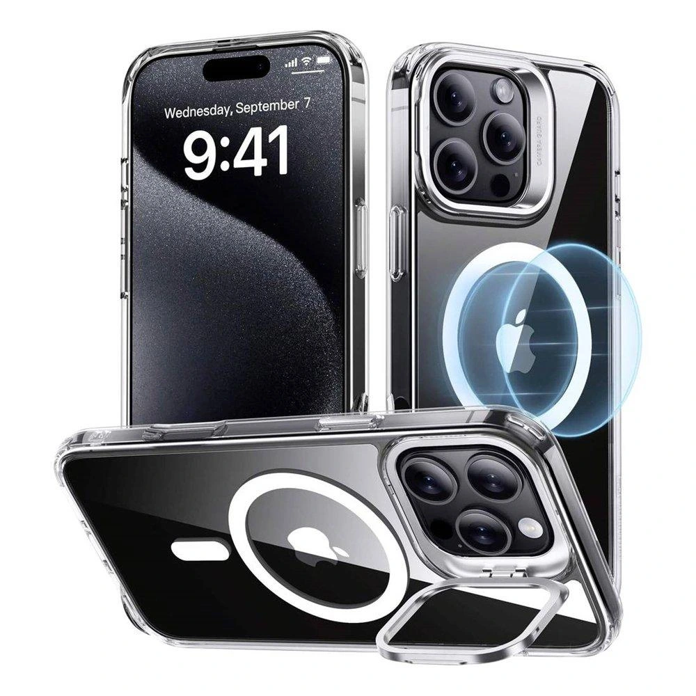 Esr Iphone 16 Pro Max Classic Hybrid Case With Stash Stand - Clear-0 Esr Iphone 16 Pro Max Classic Hybrid Case With Stash Stand - Clear-0