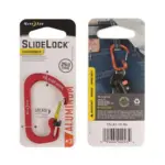 Nitelze Slide Lock Carabiner Aluminum - Red-0