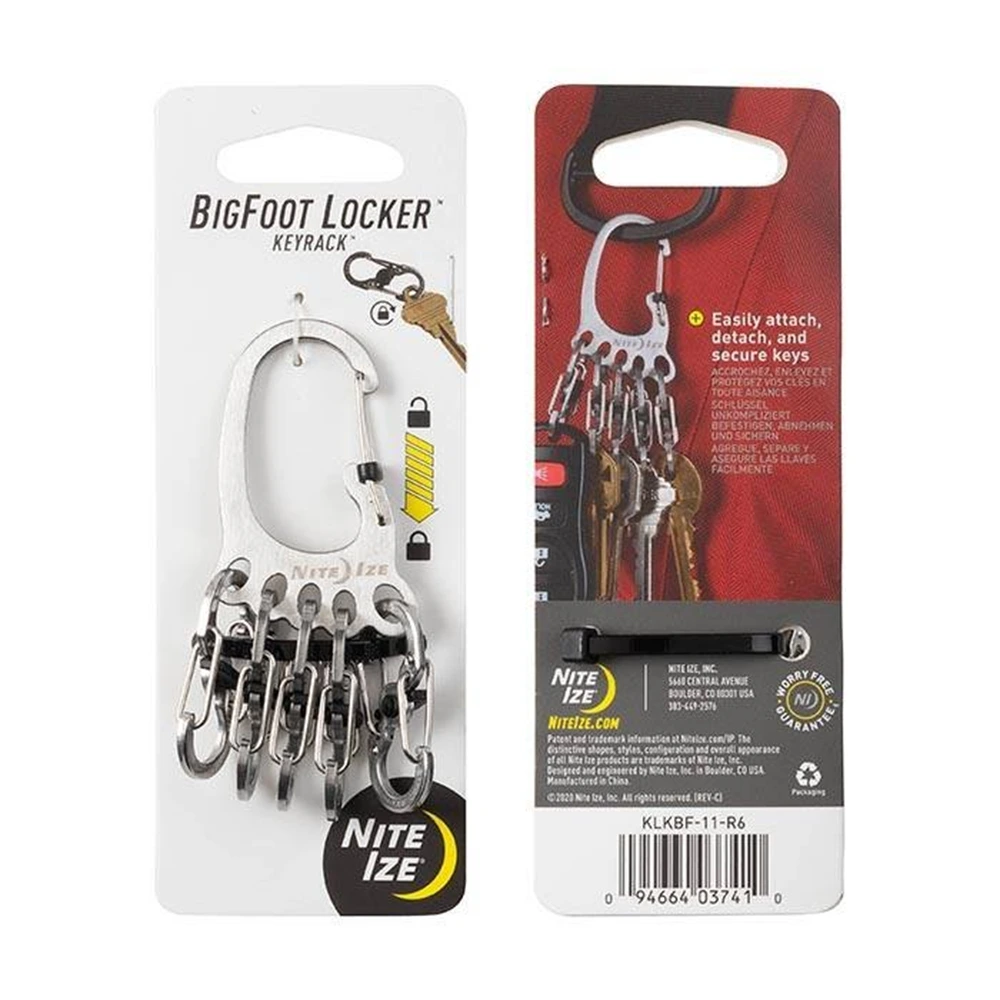 Nitelze Bigfoot Locker Keyrack Staineless Steel - Stainless-0 Nitelze Bigfoot Locker Keyrack Staineless Steel - Stainless-0