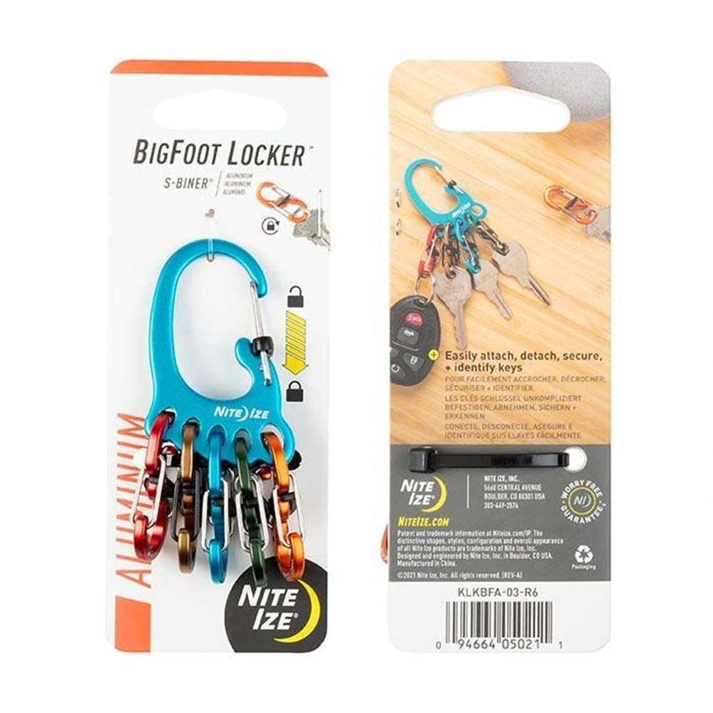 Nite Ize Bigfoot Locker Keyrack Aluminum - Assorted-0 Nite Ize Bigfoot Locker Keyrack Aluminum - Assorted-0