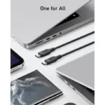 Anker Usb-c To Usb-c Cable 240w (Bio-braided) 3ft - Black-133431