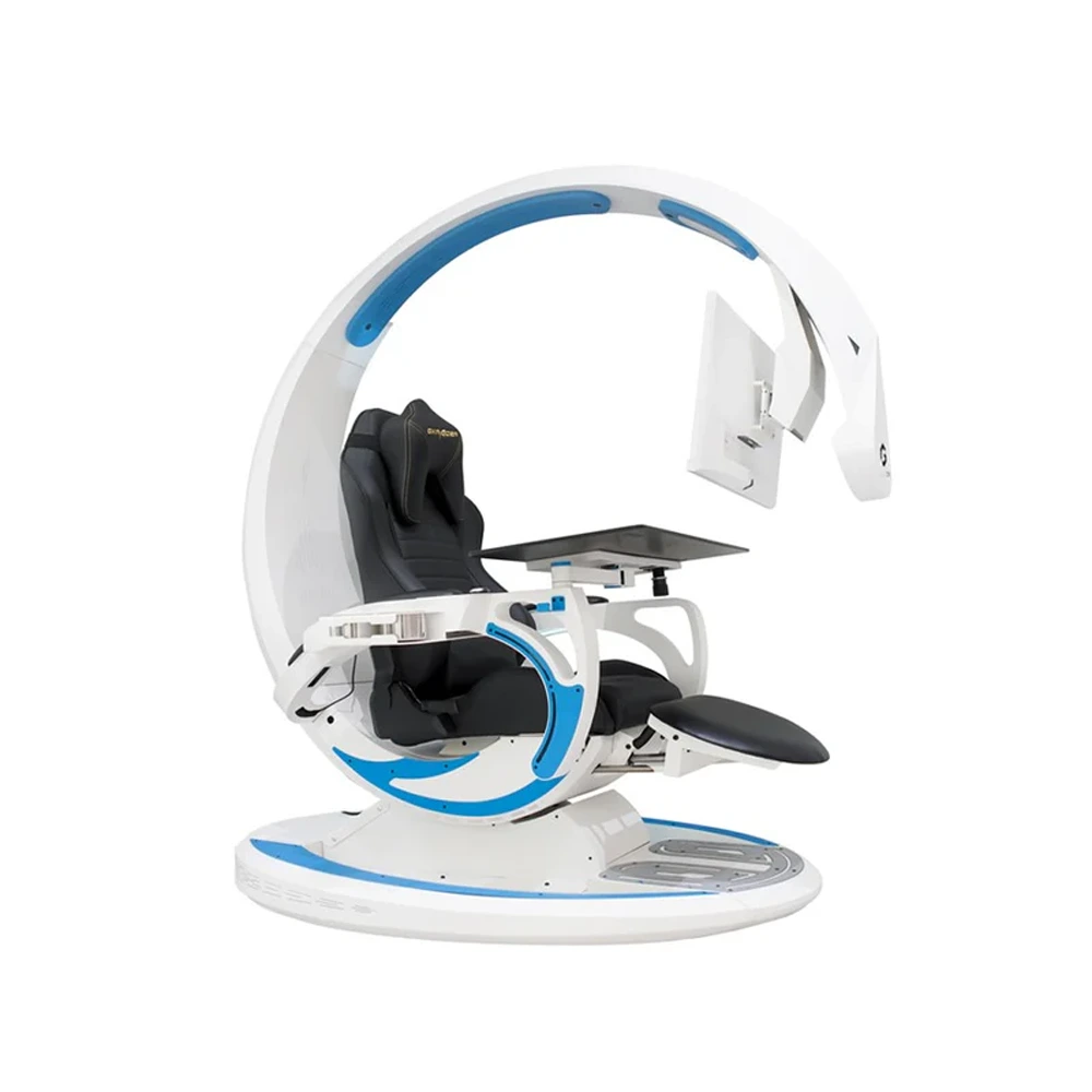 Gameon Orion X Zero Gravity Reclining Computer Workstation Gaming Simulator Chair - White-0 Gameon Orion X Zero Gravity Reclining Computer Workstation Gaming Simulator Chair - White-0