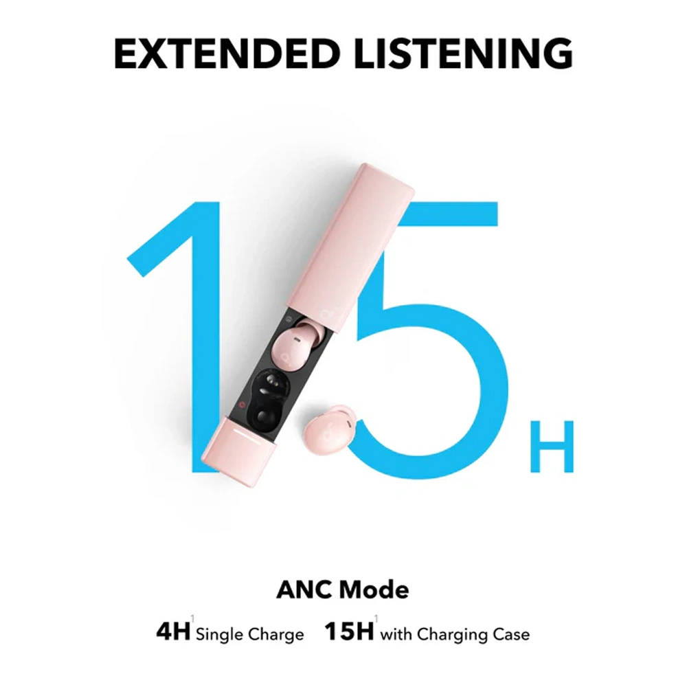 Anker Soundcore A30i Anc Wireless Bluetooth Earbuds - Pink-132842 Anker Soundcore A30i Anc Wireless Bluetooth Earbuds - Pink-132842