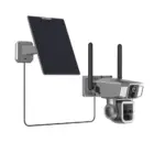 Powerology 4g/wifi 360° Dual Lens Outdoor Camera - Black-132965