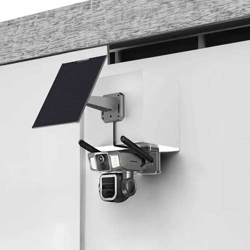 Powerology 4g/wifi 360° Dual Lens Outdoor Camera - Black-132968 Powerology 4g/wifi 360° Dual Lens Outdoor Camera - Black-132968