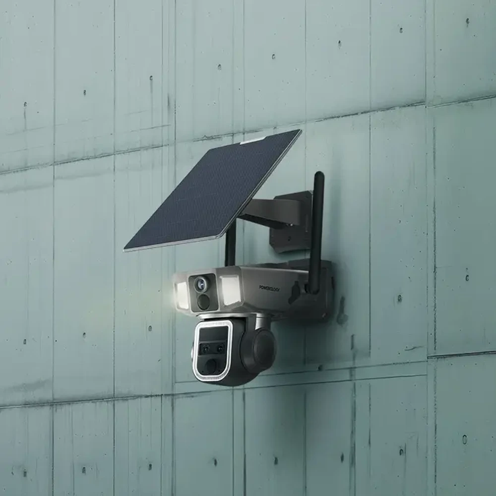 Powerology 4g/wifi 360° Dual Lens Outdoor Camera - Black-132967 Powerology 4g/wifi 360° Dual Lens Outdoor Camera - Black-132967