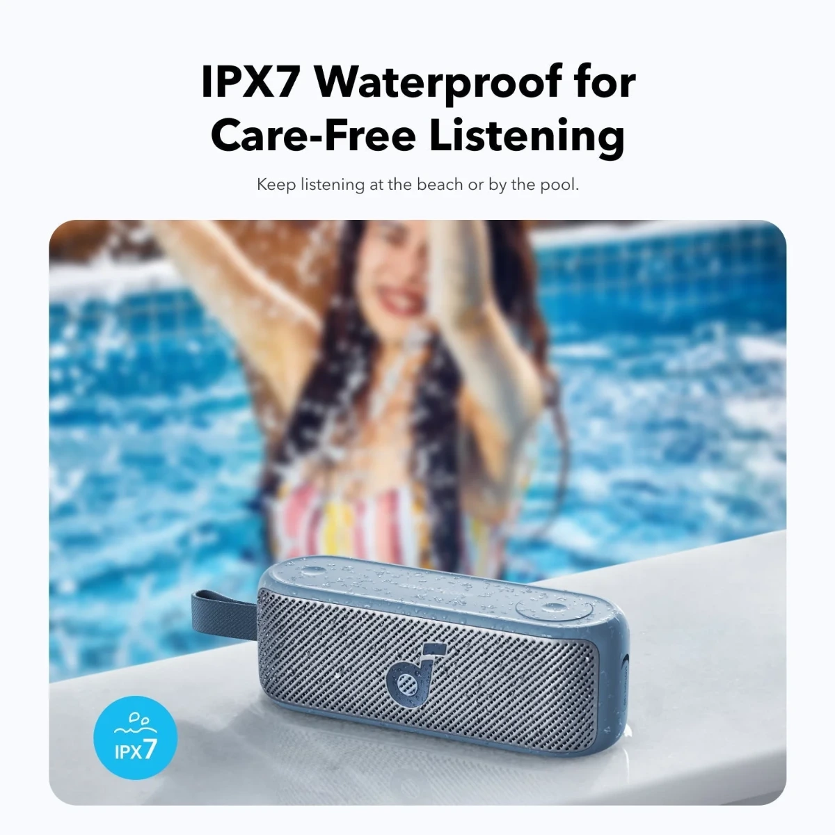 Anker Soundcore Motion 100 Portable Bluetooth Wireless Speaker - Frost-blue-133025 Anker Soundcore Motion 100 Portable Bluetooth Wireless Speaker - Frost-blue-133025